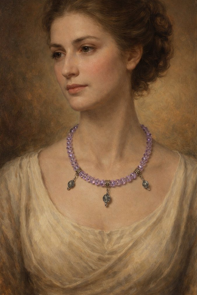 Menekşe Kolye - Görsel 4