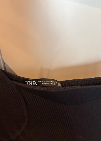 Zara Tek omuz triko mini elbise