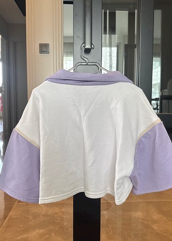 Diğer Mor Fermuarlı Kadın Sweatshirt