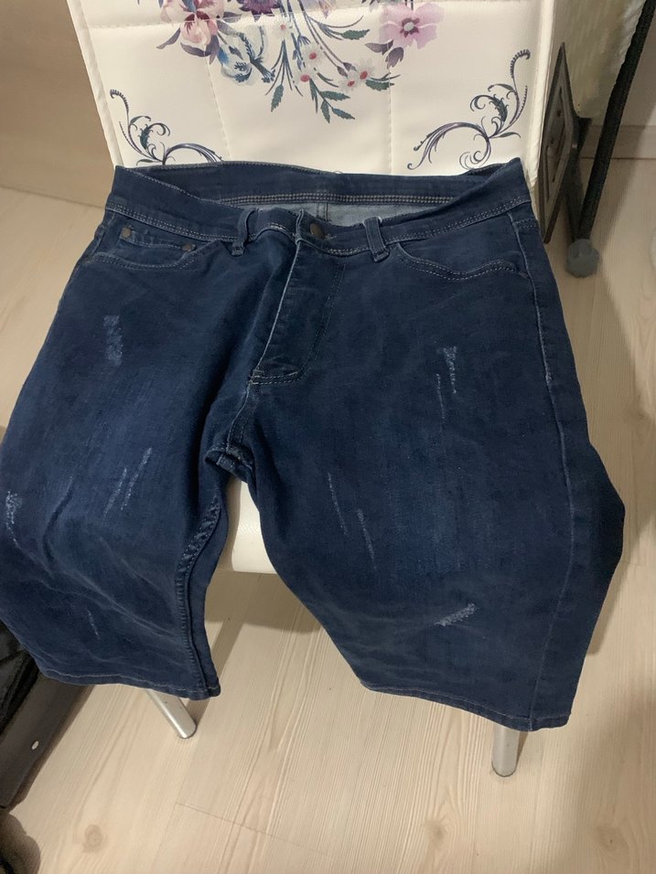 Erkek kısa şort kot pantolon - Görsel 2