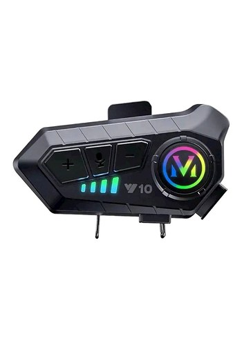 Kask Kulaklık Intercom Rgb Işıklı Motosiklet Y10 Otomotik Cevap - Görsel 2