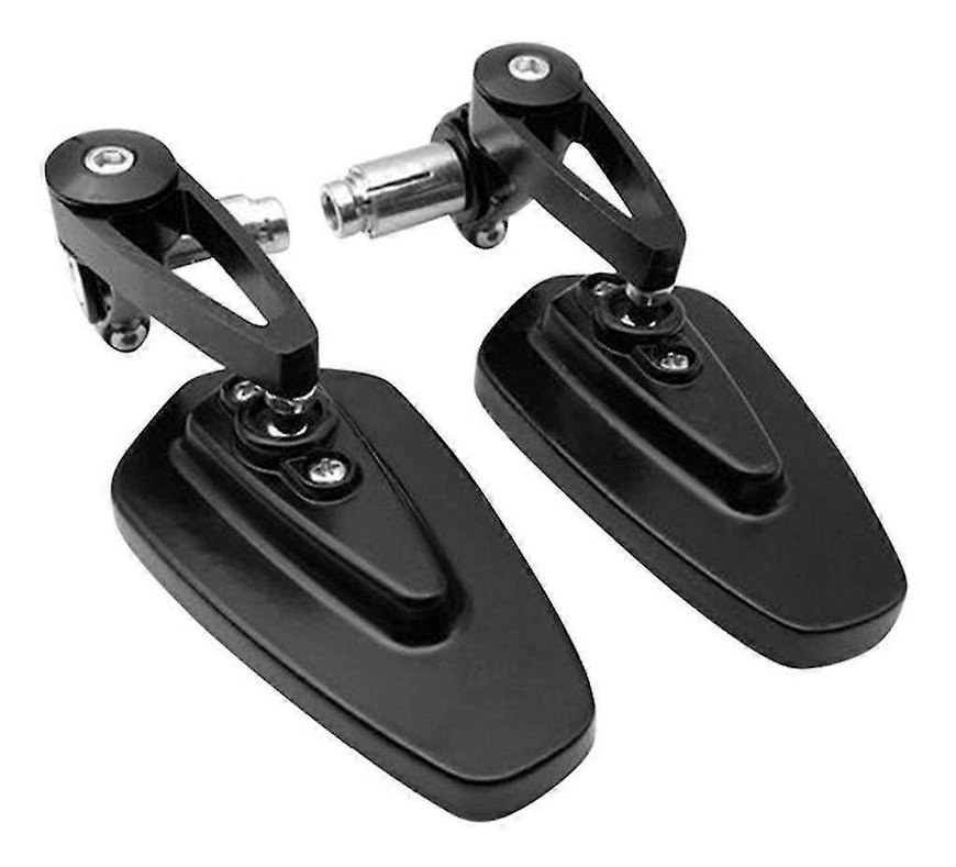 Motosiklet Gidon Ayna Seti siyah Tüm Motorlara Uyumlu - Görsel 5