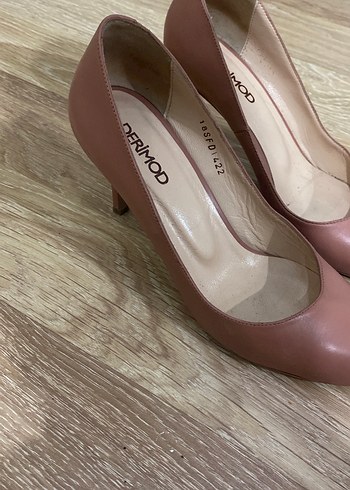 Derimod Bej/pembe Kadın Stiletto Topuklu Ayakkabı