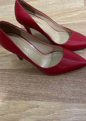 Klasik Kırmızı Stiletto Topuklu Ayakkabı