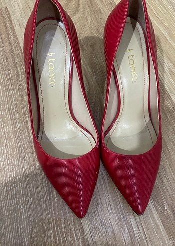 Kemal Tanca Klasik Kırmızı Stiletto Topuklu Ayakkabı