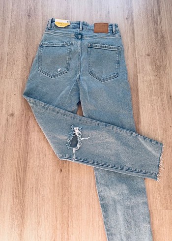 Stradivarius Mavi Kadın Denim Pantolon - Görsel 2