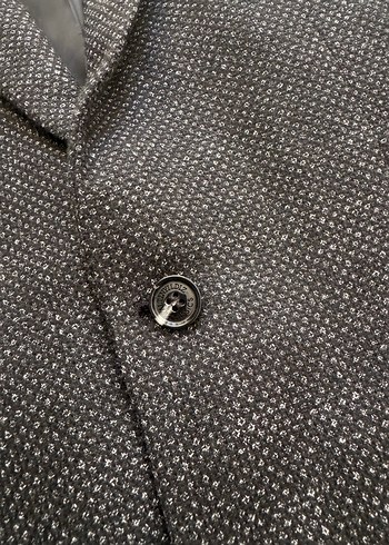 Erkek Gri Düğmeli Regular Fit Takım Ceket - Görsel 6