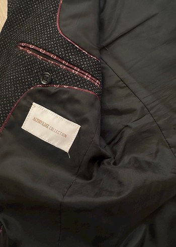 Erkek Gri Düğmeli Regular Fit Takım Ceket - Görsel 5