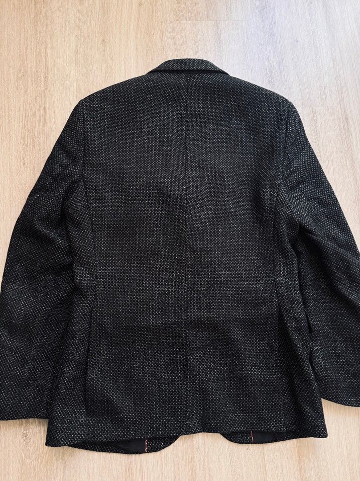 Erkek Gri Düğmeli Regular Fit Takım Ceket - Görsel 3