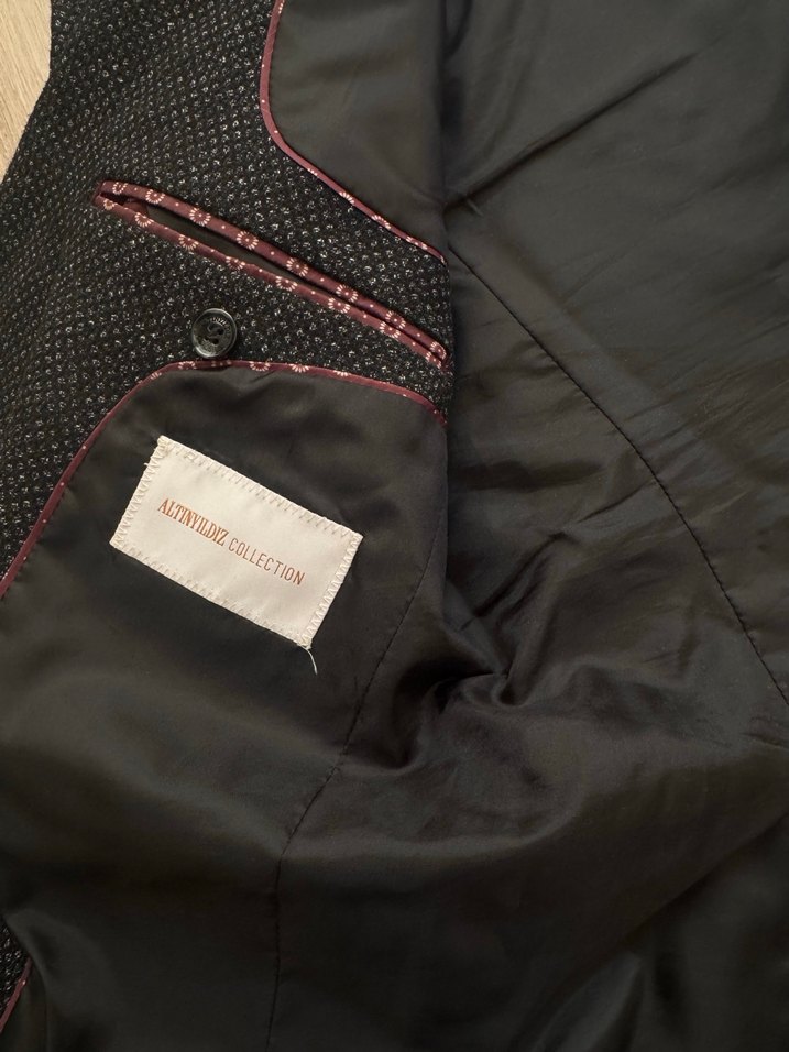 Erkek Gri Düğmeli Regular Fit Takım Ceket - Görsel 5