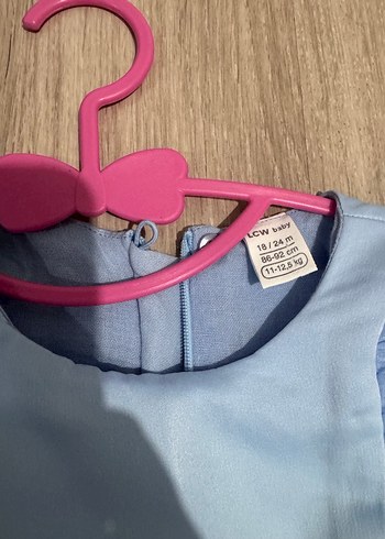 Kız Çocuk Mavi Fırfırlı Bohem Elbise - Görsel 5