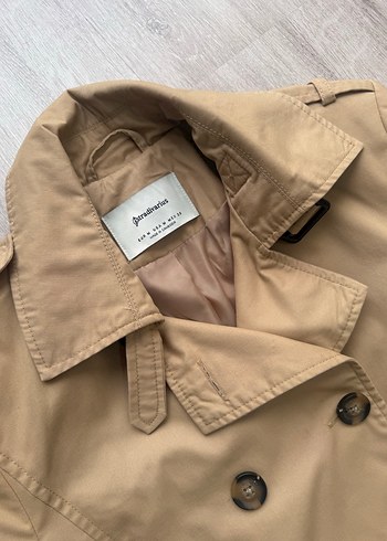 Bej Midi Kemerli Kadın Trençkot - Görsel 3