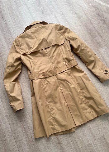 Bej Midi Kemerli Kadın Trençkot - Görsel 7