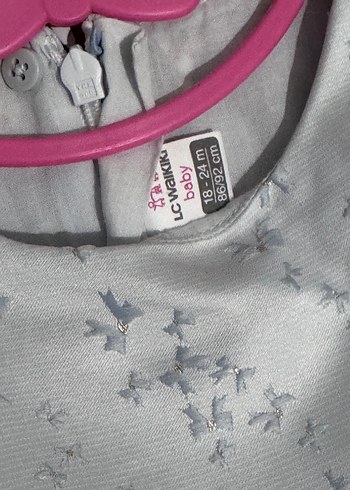 Mavi Dantel Detaylı Kız Elbisesi - Görsel 4