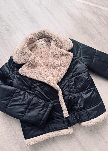 Siyah Kadın Kışlık Midi Mont - Görsel 4