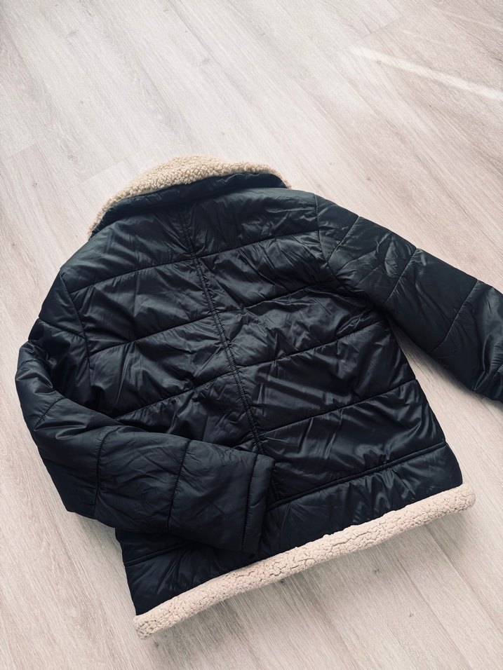 Siyah Kadın Kışlık Midi Mont - Görsel 5