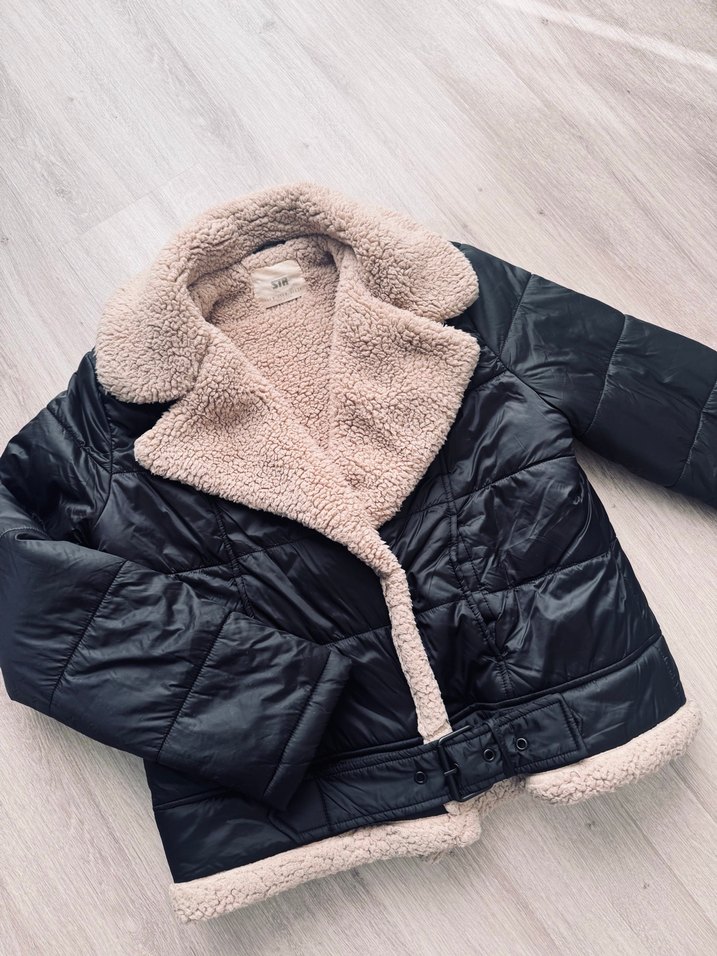 Siyah Kadın Kışlık Midi Mont - Görsel 4