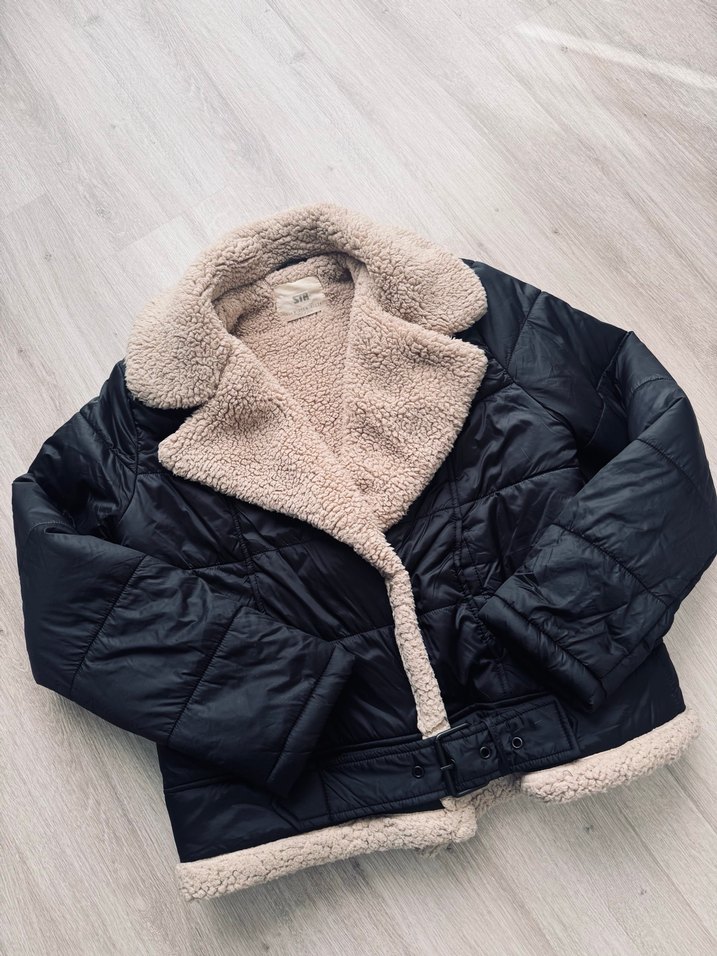 Siyah Kadın Kışlık Midi Mont - Görsel 2