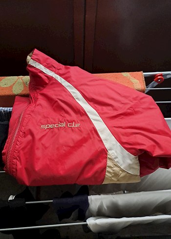 Kırmızı Fermuarlı Erkek Spor Yağmurluk - Görsel 2