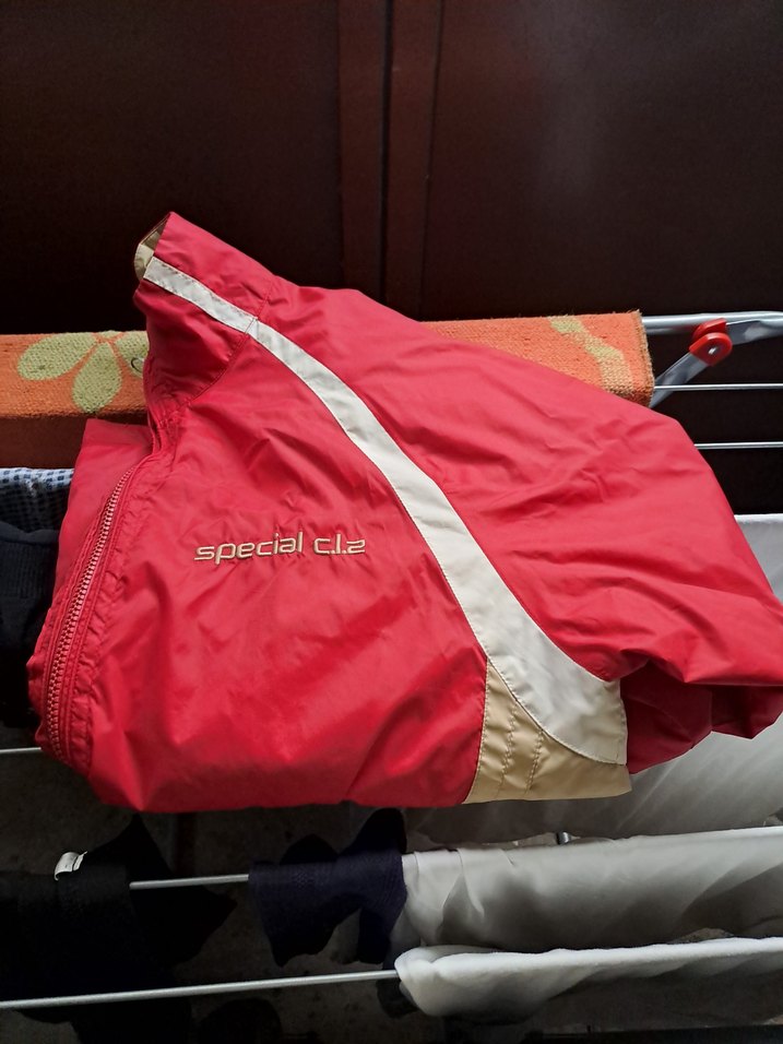 Kırmızı Fermuarlı Erkek Spor Yağmurluk - Görsel 2