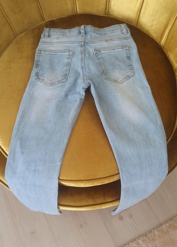 LC Waikiki Kadın Gri Midi Boy İnce Kesim Denim Jean
