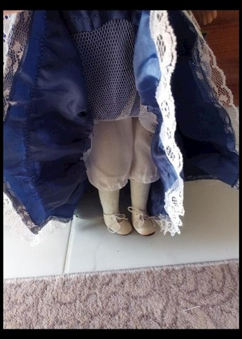 Beyaz Dantelli Vintage Bebek - Görsel 3