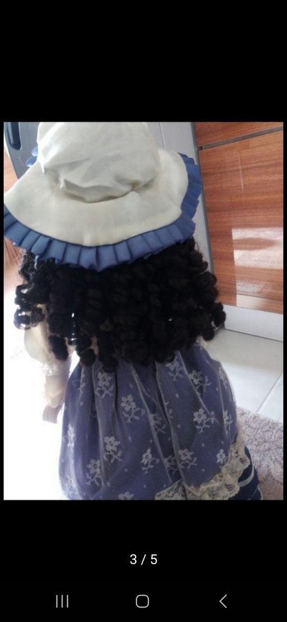 Beyaz Dantelli Vintage Bebek - Görsel 4