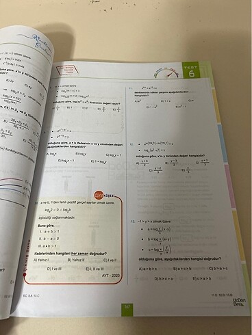 Beden Renk 345 Yayınları Ayt Matematik Soru Bankası