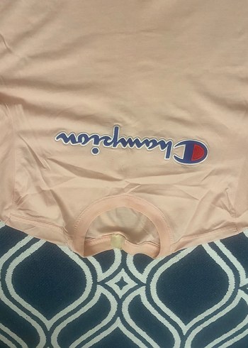 Pembe Champion Erkek Tişört, Kısa Kollu, Salaş - Görsel 4