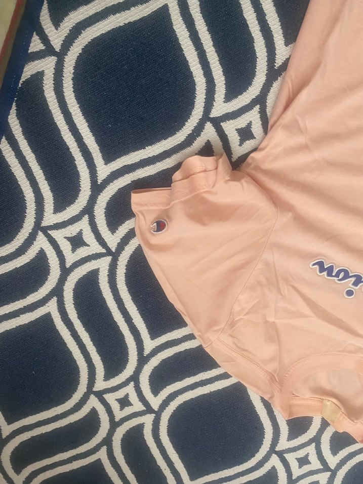 Pembe Champion Erkek Tişört, Kısa Kollu, Salaş - Görsel 3