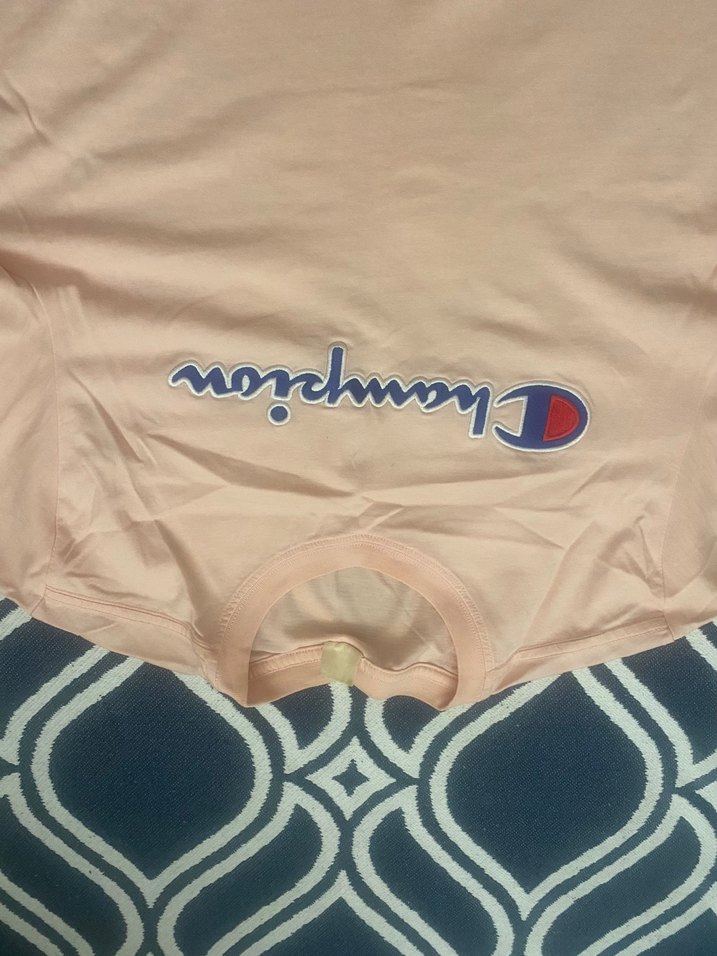 Pembe Champion Erkek Tişört, Kısa Kollu, Salaş - Görsel 4