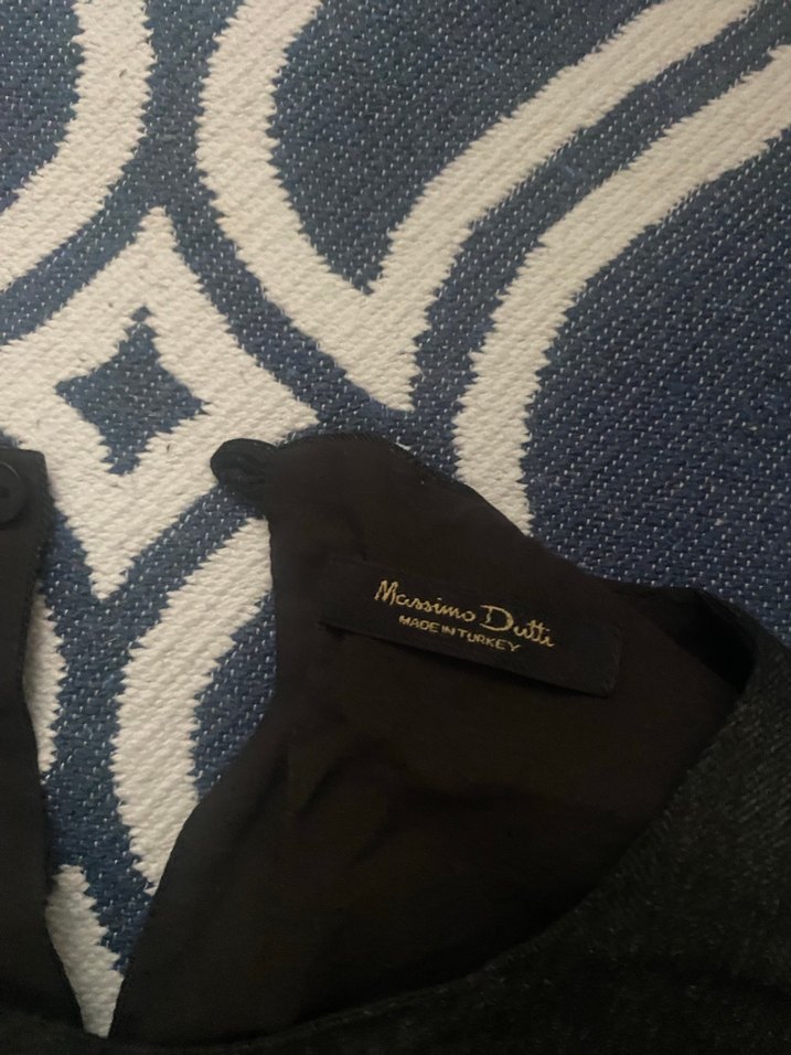 Siyah Kolsuz Keten Massimo Dutti - Görsel 2