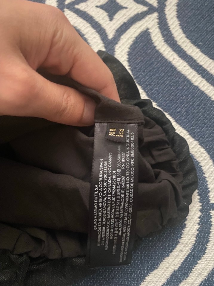 Siyah Kolsuz Keten Massimo Dutti - Görsel 3