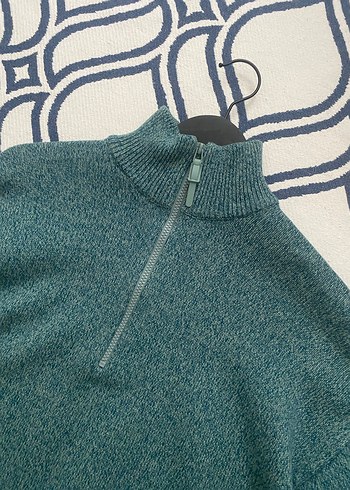 Zara Yarım Fermuarlı Yüksek Yaka Örgü Kazak - Görsel 3