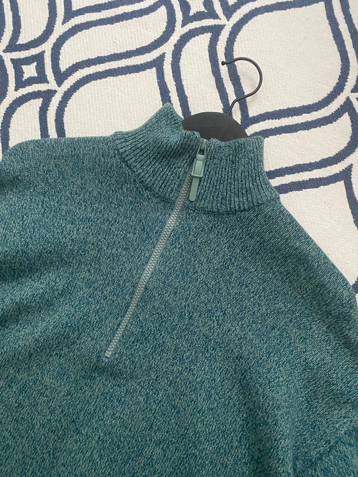 Zara Yarım Fermuarlı Yüksek Yaka Örgü Kazak - Görsel 3