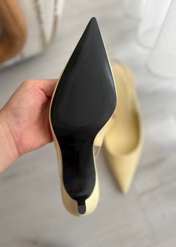 Mango Bej Minimalist Stiletto Topuklu Kadın Ayakkabı
