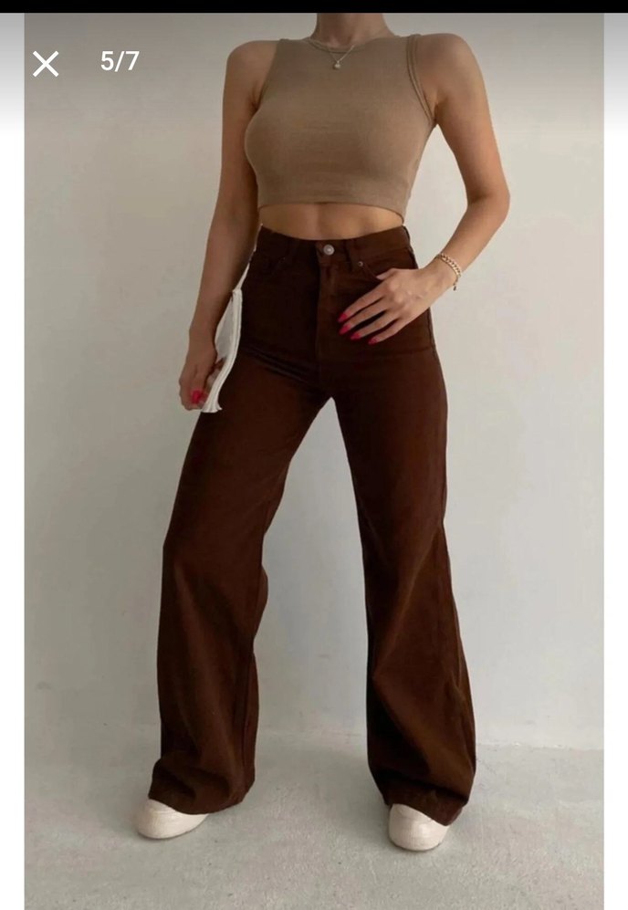 Kahverengi Kadın Boyfriend Pantolon - Görsel 3