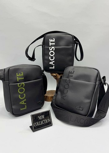 Lacoste Erkek Siyah Omuz Çantası Velcro