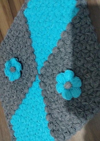 Gri ve Mavi El Yapımı Banyo Süngeri - Görsel 7