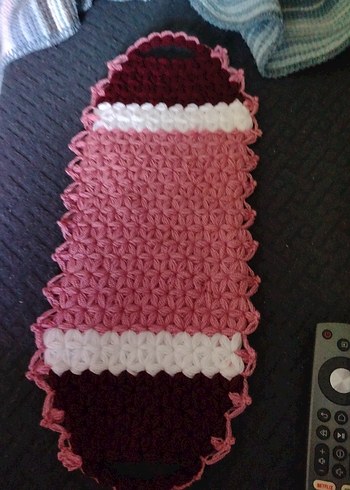 El Örgüsü Koyu Pembe Banyo Süngeri - Görsel 4