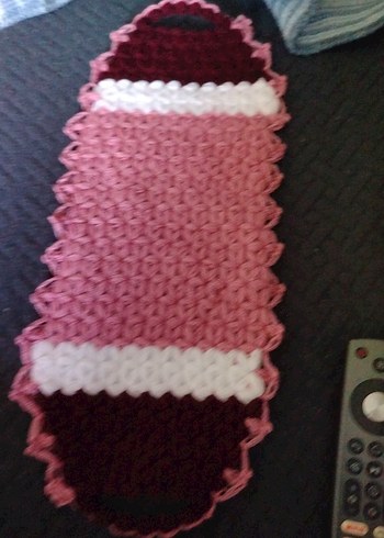 El Örgüsü Koyu Pembe Banyo Süngeri - Görsel 3