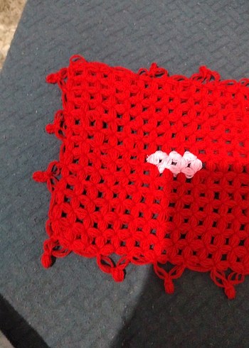 Renkli Kırmızı Banyo Süngeri - Görsel 4