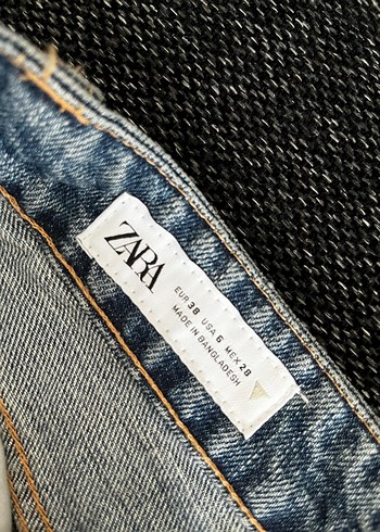Zara Kadın Mavi Midi Kot Şort