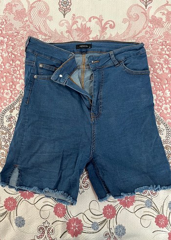 Kadın mavi Mini Denim Şort