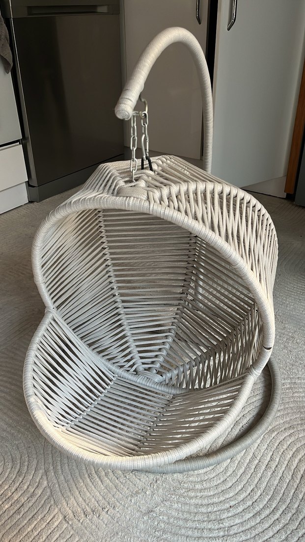 Gri Büyük Salıncaklı kedi köpek Yatağı - Görsel 2