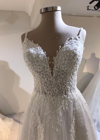 İnce Askılı Gelinlik - Görsel 2