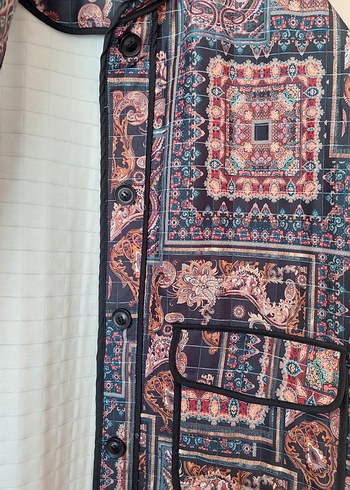 38 Beden Etnik desen kapitone ceket