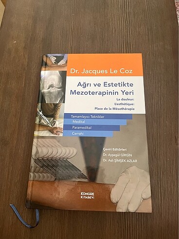 Ağrı ve Estetikte Mezoterapinin Yeri Kitabı