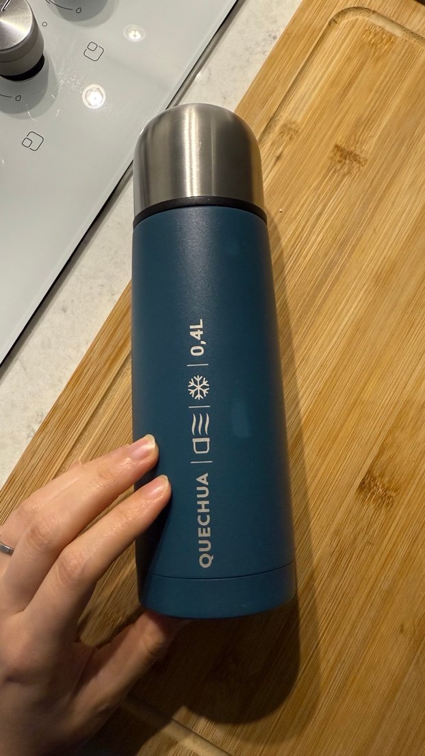 Quechua 0,4L Mavi Termos Şişe - Görsel 4
