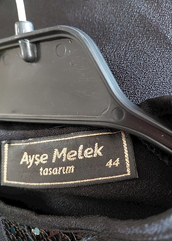 44 Beden siyah Renk Drapeli Siyah Uzun Kollu Elbise